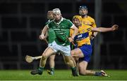 23 January 2016; Cian Lynch, Limerick, gets away from Cian Dillon, Clare. Munster Senior Hurling League Final, Limerick v Clare, Gaelic Grounds, Limerick. Picture credit: Brendan Moran / SPORTSFILE