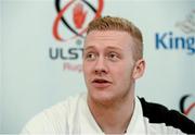 26 January 2016; Ulster's Stuart Olding during a press conference. Kingspan Stadium, Ravenhill Park, Belfast, Co. Down. Picture credit: Oliver McVeigh / SPORTSFILE