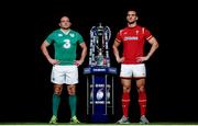 27 January 2016: Ireland captain Rory Best, left, and Wales captain Sam Warburton in attendance at the RBS Six Nations launch. The Hurlingham Club, Ranelagh Gardens, London, England. Picture credit: Paul Harding / SPORTSFILE