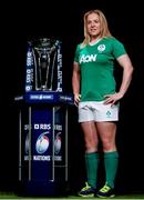 27 January 2016: Ireland captain Niamh Briggs in attendance at the RBS Six Nations launch. The Hurlingham Club, Ranelagh Gardens, London, England. Picture credit: Paul Harding / SPORTSFILE