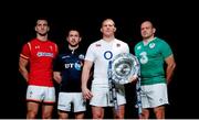 27 January 2016: Pictured are, from left to right, Wales captain Sam Warburton, Scotland captain Greig Laidlaw, England captain Dylan Hartley, and Ireland captain Rory Best in attendance at the RBS Six Nations launch. The Hurlingham Club, Ranelagh Gardens, London, England. Picture credit: Paul Harding / SPORTSFILE