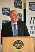27 January 2016: Paul McCann, Allianz, speaking at the 2016 Allianz Football League launch. Down host Donegal in the opening round of the Allianz Football League Division 1 in Pairc Esler, Newry this Saturday, January 30th. Malone House, Belfast, Co. Antrim.  Picture credit: Brendan Moran / SPORTSFILE