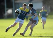 27 January 2016; Adrian Worley, St Patrick's College, in action against Ronan Daly, GMIT. Independent.ie HE GAA Sigerson Cup, Preliminary Round, St Patrick's College v GMIT. St Pat's GAA, Drumcondra, Dublin. Picture credit: Sam Barnes / SPORTSFILE