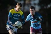 27 January 2016; Shane Dempsey, St Patrick's College, in action against Cathal Reilly, GMIT. Independent.ie HE GAA Sigerson Cup, Preliminary Round, St Patrick's College v GMIT. St Pat's GAA, Drumcondra, Dublin. Picture credit: Sam Barnes / SPORTSFILE