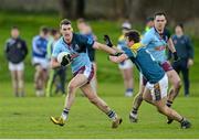 27 January 2016; Ronan Steede, GMIT, in action against Niall Friel, St Patrick's College. Independent.ie HE GAA Sigerson Cup, Preliminary Round, St Patrick's College v GMIT. St Pat's GAA, Drumcondra, Dublin. Picture credit: Sam Barnes / SPORTSFILE