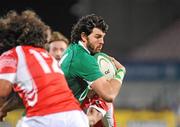 13 November 2009; Shane Horgan, Ireland A, in action against Joseph Vaka, Tonga. International Friendly, Ireland A v Tonga, Ravenhill Park, Belfast. Picture credit: Oliver McVeigh / SPORTSFILE