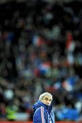 14 November 2009; France manager Raymond Domenech looks on during the game. FIFA 2010 World Cup Qualifying Play-off 1st Leg, Republic of Ireland v France, Croke Park, Dublin. Picture credit: David Maher / SPORTSFILE