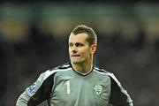 14 November 2009; A disappointed Shay Given, Republic of Ireland, at the end of the game. FIFA 2010 World Cup Qualifying Play-off 1st Leg, Republic of Ireland v France, Croke Park, Dublin. Picture credit: David Maher / SPORTSFILE
