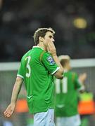 14 November 2009; A disappointed Kevin Kilbane, Republic of Ireland, at the end of the game. FIFA 2010 World Cup Qualifying Play-off 1st Leg, Republic of Ireland v France, Croke Park, Dublin. Picture credit: David Maher / SPORTSFILE