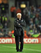 14 November 2009; Republic of Ireland manager Giovanni Trapattoni looks on during the game. FIFA 2010 World Cup Qualifying Play-off 1st Leg, Republic of Ireland v France, Croke Park, Dublin. Picture credit: David Maher / SPORTSFILE