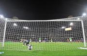 14 November 2009; Shay Given, Republic of Ireland, looks on as France's goal goes past him. FIFA 2010 World Cup Qualifying Play-off 1st Leg, Republic of Ireland v France, Croke Park, Dublin. Photo by Sportsfile