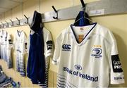 29 January 2016; The shirt of Jeremy Loughman hangs in the dressing room ahead of the game. Guinness PRO12, Round 13, Newport Dragons v Leinster, Rodney Parade, Newport, Wales. Picture credit: Ben Evans / SPORTSFILE