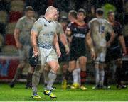 29 January 2016; A dejected Richardt Strauss, Leinster, after the game. Guinness PRO12, Round 13, Newport Dragons v Leinster, Rodney Parade, Newport, Wales. Picture credit: Ben Evans / SPORTSFILE
