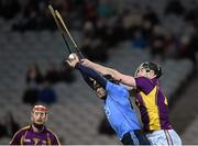 30 January 2016; David O'Callaghan, Dublin, in action against Andrew Kenny, Wexford. Bord na Mona Walsh Cup Final, Dublin v Wexford. Croke Park, Dublin. Picture credit: Stephen McCarthy / SPORTSFILE