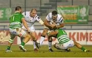 30 January 2016; Alan O'Connor, Ulster, is tackled by Andrea De Marchi, Benetton Treviso. Guinness Pro 12, Round 13, Treviso v Ulster, Monigo Stadium, Treviso, Italy. Picture credit: Max Pratelli / SPORTSFILE