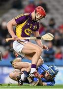 30 January 2016; Lee Chin, Wexford, in action against Rian McBride, Dublin. Bord na Mona Walsh Cup Final, Dublin v Wexford. Croke Park, Dublin. Picture credit: Stephen McCarthy / SPORTSFILE