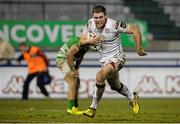 30 January 2016; Darren Cave, Ulster, scores his side's first try. Guinness Pro 12, Round 13, Treviso v Ulster, Monigo Stadium, Treviso, Italy. Picture credit: Max Pratelli / SPORTSFILE