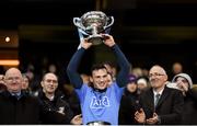 30 January 2016; Dublin captain Liam Rushe lifts the Walsh Cup. Bord na Mona Walsh Cup Final, Dublin v Wexford. Croke Park, Dublin. Picture credit: Stephen McCarthy / SPORTSFILE