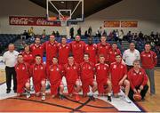 30 January 2016; Templeogue pose for a photograph before the game. Basketball Ireland Men's National Cup Final, GCD Swords Thunder v Templeogue, National Basketball Arena, Tallaght, Co. Dublin. Picture credit: Sam Barnes / SPORTSFILE