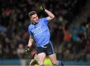 30 January 2016; Paddy Andrews, Dublin, celebrates after scoring a goal in the 42nd minute of the game. Allianz Football League, Division 1, Round 1, Dublin v Kerry, Croke Park, Dublin. Picture credit: Ray McManus / SPORTSFILE