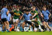 30 January 2016; Cian O'SullEvan, Dublin, in action against Philip O'Connor, left, Tommy Walsh, and Darran O'SullEvan, right, Kerry. Allianz Football League, Division 1, Round 1, Dublin v Kerry, Croke Park, Dublin. Picture credit: Dáire Brennan / SPORTSFILE
