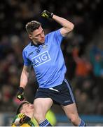 30 January 2016; Paddy Andrews, Dublin, celebrates after scoring a goal in the 42nd minute of the game. Allianz Football League, Division 1, Round 1, Dublin v Kerry, Croke Park, Dublin. Picture credit: Ray McManus / SPORTSFILE