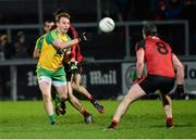 30 January 2016; Eamon O'Doherty, Donegal, in action against Peter Turley, Down. Allianz League, Division 1, Round 1, Down v Donegal, Páirc Esler, Newry, Co. Down. Picture credit: Oliver McVeigh / SPORTSFILE