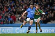 30 January 2016; Paddy Andrews, Dublin, in action against Fionn Fitzgerald, Kerry. Allianz Football League, Division 1, Round 1, Dublin v Kerry. Croke Park, Dublin. Picture credit: Stephen McCarthy / SPORTSFILE