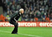 14 November 2009; Republic of Ireland manager Giovanni Trapattoni, looks on during the game. FIFA 2010 World Cup Qualifying Play-off 1st Leg, Republic of Ireland v France, Croke Park, Dublin. Picture credit: David Maher / SPORTSFILE