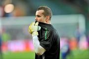 14 November 2009; Shay Given, Republic of Ireland, before the start of the game against  France. FIFA 2010 World Cup Qualifying Play-off 1st Leg, Republic of Ireland v France, Croke Park, Dublin. Picture credit: David Maher / SPORTSFILE