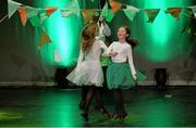 30 January 2016; Members of Stradbally, which included Niamh Kavanagh, Molly Kate, Hearne, Ellie Skehan, Eva Davis, Katie Condon, Alice Ketch, Roan Keane and Tom Rogers, representing Waterford and Munster, in the Léiriú competition. Scór na nÓg. INEC, Gleneagle Hotel, Killarney, Co. Kerry. Picture credit: Piaras Ó Mídheach / SPORTSFILE