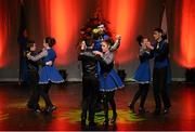 30 January 2016; The Spa team of, Gary O'SullEvan, Ava O'SullEvan, Katie Cronin, Liam Spillane, Anna O'Connor, Eoin O'Donoghue, Áine Brosnan and Kianan O'Doherty, representing Kerry and Munster, in the Rince Seit competition. Scór na nÓg. INEC, Gleneagle Hotel, Killarney, Co. Kerry. Picture credit: Piaras Ó Mídheach / SPORTSFILE