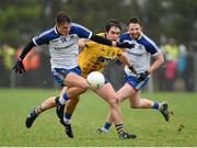 31 January 2016; Thomas Kerr, Monaghan, in action against David Murray, Roscommon. Allianz Football League, Division 1, Round 1, Roscommon v Monaghan, Kiltoom, Roscommon. Picture credit: Stephen McCarthy / SPORTSFILE