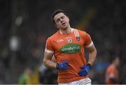 31 January 2016; Armagh's Stefan Campbell shows his disapointment at missing a chance early in the second half. Allianz League, Division 2, Round 1, Meath v Armagh, Páirc Tailteann, Navan, Co. Meath. Picture credit: Ray McManus / SPORTSFILE