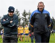 31 January 2016; Roscommon managers Kevin McStay, left, and Fergal O'Donnell following their defeat. Allianz Football League, Division 1, Round 1, Roscommon v Monaghan, Kiltoom, Roscommon. Picture credit: Stephen McCarthy / SPORTSFILE
