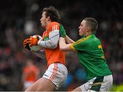 31 January 2016; Ethan Rafferty, Armagh, in action against Conor McGill, Meath. Allianz League, Division 2, Round 1, Meath v Armagh, Páirc Tailteann, Navan, Co. Meath. Picture credit: Ray McManus / SPORTSFILE