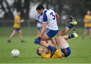 31 January 2016; Drew Wylie, Monaghan, in action against Senan Kilbride, Roscommon. Allianz Football League, Division 1, Round 1, Roscommon v Monaghan, Kiltoom, Roscommon. Picture credit: Stephen McCarthy / SPORTSFILE