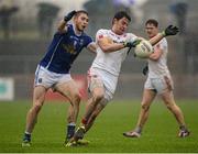31 January 2016; Mattie Donnelly, Tyrone, in action against David Givney, Cavan. Allianz Football League, Division 2, Round 1, Tyrone v Cavan, Healy Park, Omagh, Co. Tyrone. Picture credit: Oliver McVeigh / SPORTSFILE