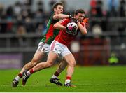 31 January 2016; Mark Collins, Cork, in action against Shane Nally, Mayo. Allianz Football League, Division 1, Round 1, Cork v Mayo, Páirc Ui Rinn, Cork. Picture credit: Eoin Noonan / SPORTSFILE
