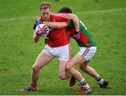 31 January 2016; Ruairi Deane, Cork, in action against Jason Doherty, Mayo. Allianz Football League, Division 1, Round 1, Cork v Mayo, Páirc Ui Rinn, Cork. Picture credit: Eoin Noonan / SPORTSFILE