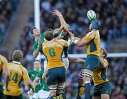 15 November 2009; Rob Kearney, Ireland, in action against Rocky Elsom and James Horwill, right, Australia. Autumn International Guinness Series 2009, Ireland v Australia, Croke Park, Dublin. Picture credit: Brian Lawless / SPORTSFILE