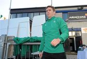 17 November 2009; Ireland's Eoin Reddan arrives for squad training ahead of their Autumn International Guinness Series 2009 match against Fiji on Saturday. Donnybrook Stadium, Donnybrook, Dublin. Picture credit: Pat Murphy / SPORTSFILE