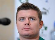 17 November 2009; Ireland's Brian O'Driscoll during the team announcement ahead of their Autumn International Guinness Series 2009 match against Fiji on Saturday. Fitzpatrick's Castle Hotel, Killiney, Co. Dublin. Picture credit: Pat Murphy / SPORTSFILE