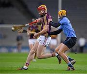 30 January 2016; Andrew Shore, Wexford, in action against Eamonn Dillion, Dublin. Bord na Mona Walsh Cup Final, Dublin v Wexford, Croke Park, Dublin. Picture credit: Ray McManus / SPORTSFILE