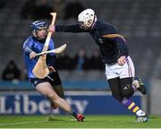 30 January 2016; Mark Fanning, Wexford, in action against Sean Treacy, Dublin. Bord na Mona Walsh Cup Final, Dublin v Wexford, Croke Park, Dublin. Picture credit: Ray McManus / SPORTSFILE