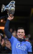 30 January 2016; Liam Rushe, the Dublin captain, lifts the Walsh Cup. Bord na Mona Walsh Cup Final, Dublin v Wexford, Croke Park, Dublin. Picture credit: Ray McManus / SPORTSFILE