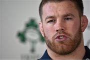 2 February 2016; Ireland's Sean O'Brien during an Ireland Rugby squad press conference. Carton House, Maynooth, Co. Kildare. Picture credit: Brendan Moran / SPORTSFILE
