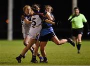 2 February 2016; Nicola Ward, University College Dublin, in action against Louise Ward, left, and Aine Seoighe, University of Limerick. O'Connor Cup, University College Dublin v University of Limerick, UCD, Belfield, Dublin. Picture credit: Sam Barnes / SPORTSFILE