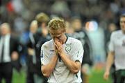 18 November 2009; A dejected Damien Duff, Republic of Ireland, after the final whistle. FIFA 2010 World Cup Qualifying Play-off 2nd Leg, Republic of Ireland v France, Stade de France, Saint Denis, Paris. Picture credit: David Maher / SPORTSFILE