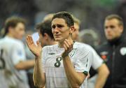 18 November 2009; Keith Andrews, Republic of Ireland, close to tears after the final whistle. FIFA 2010 World Cup Qualifying Play-off 2nd Leg, Republic of Ireland v France, Stade de France, Saint Denis, Paris. Picture credit: David Maher / SPORTSFILE